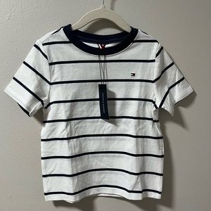 Tommy Hilfiger Kids Stripe T-Shirt Size XS (4-5).